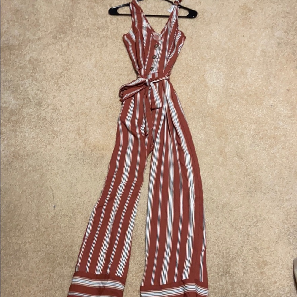 Striped Jumpsuit